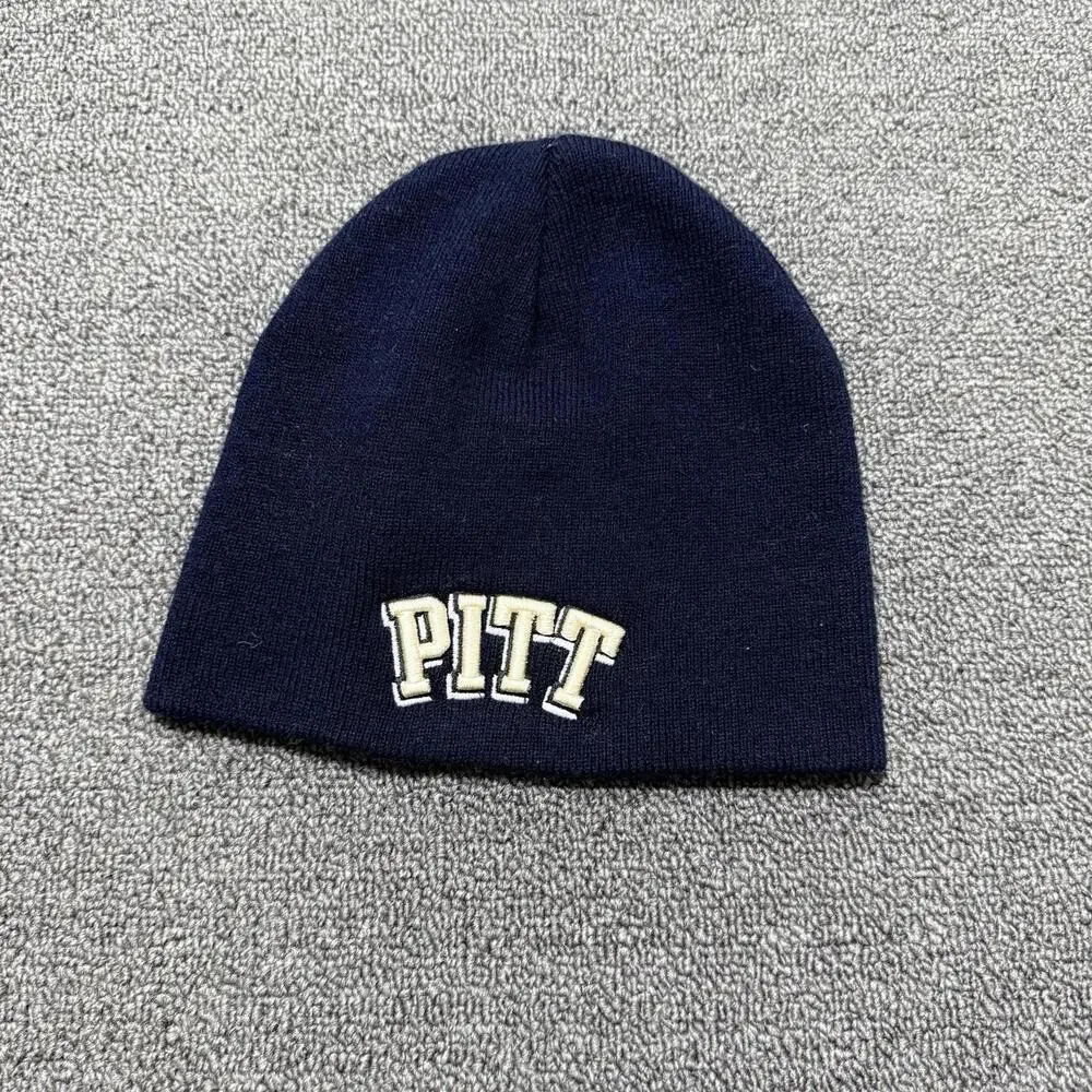 VTG Pittsburgh “Pitt” Panthers Navy Top Of The World Beanie - Picture 1 of 4